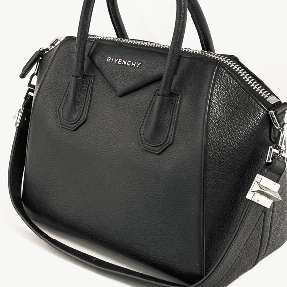 Givenchy Antigona Small Black Leather Tote Bag - Picture 7 of 14